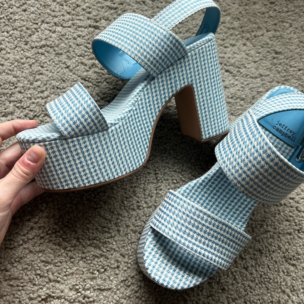 Jeffrey Campbell Gingham Platforms